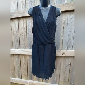 🏵️Amanda Uprichard Black Pleated Dress 🏵️